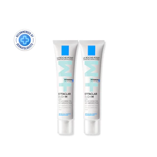 [เซตสุดคุ้ม] ลา โรช-โพเซย์ La Roche-Posay EFFACLAR DUO+M ครีมลดปัญหาสิว 40ml. x2 ชิ้น