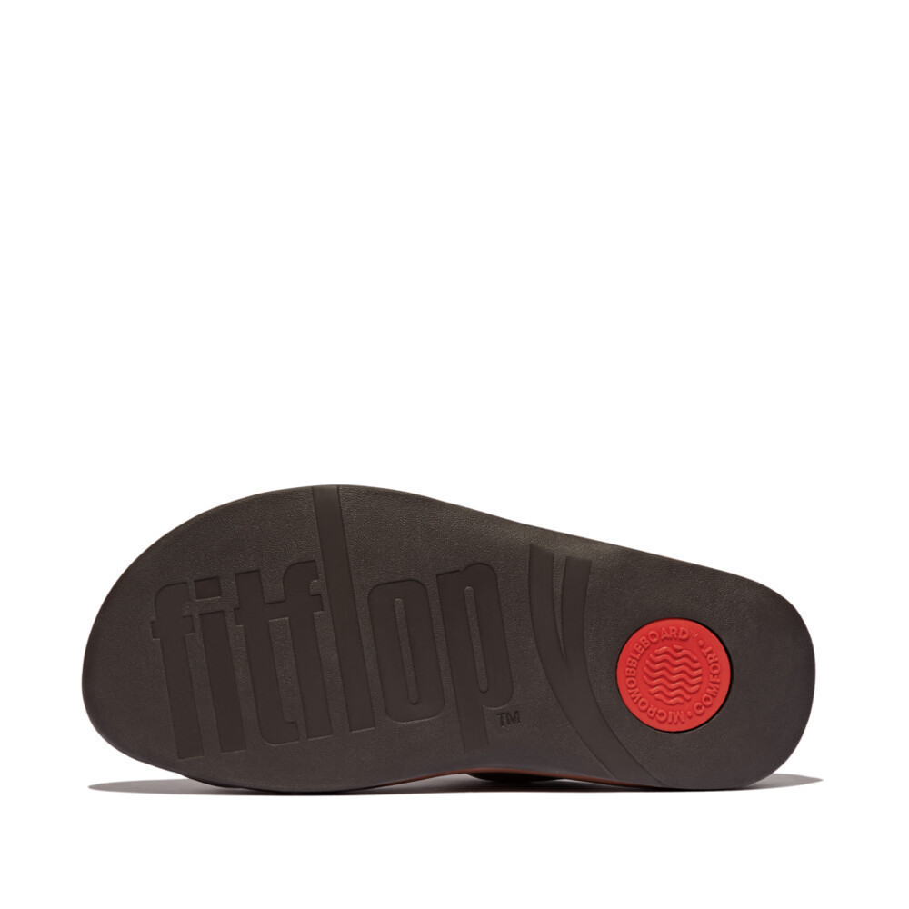 FITFLOP TRAKK II ADJ. PADDED-LEATHER รองเท้าแตะแบบหูหนีบผู้ชาย รุ่น IN6-864 สี BROWN