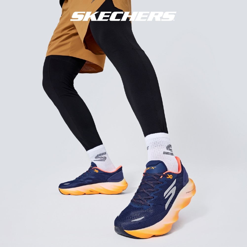 Skechers สเก็ตเชอร์ส รองเท้าผู้ชาย Men Tech Running SKX Aero Burst Shoes - 246210-NVOR