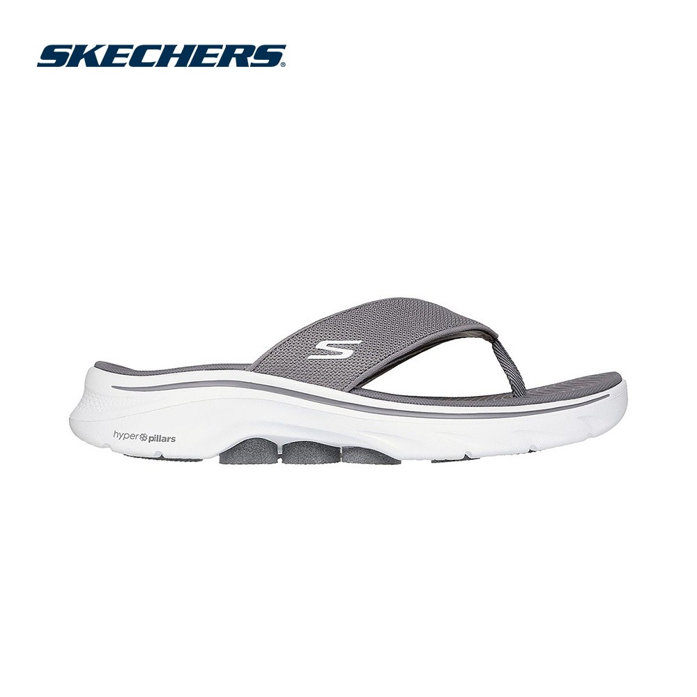 Skechers สเก็ตเชอร์ส รองเท้าแตะผู้ชาย Men On-The-GO GOwalk 7 Sandal Iango Ii Walking Sandals - 229359-GRY