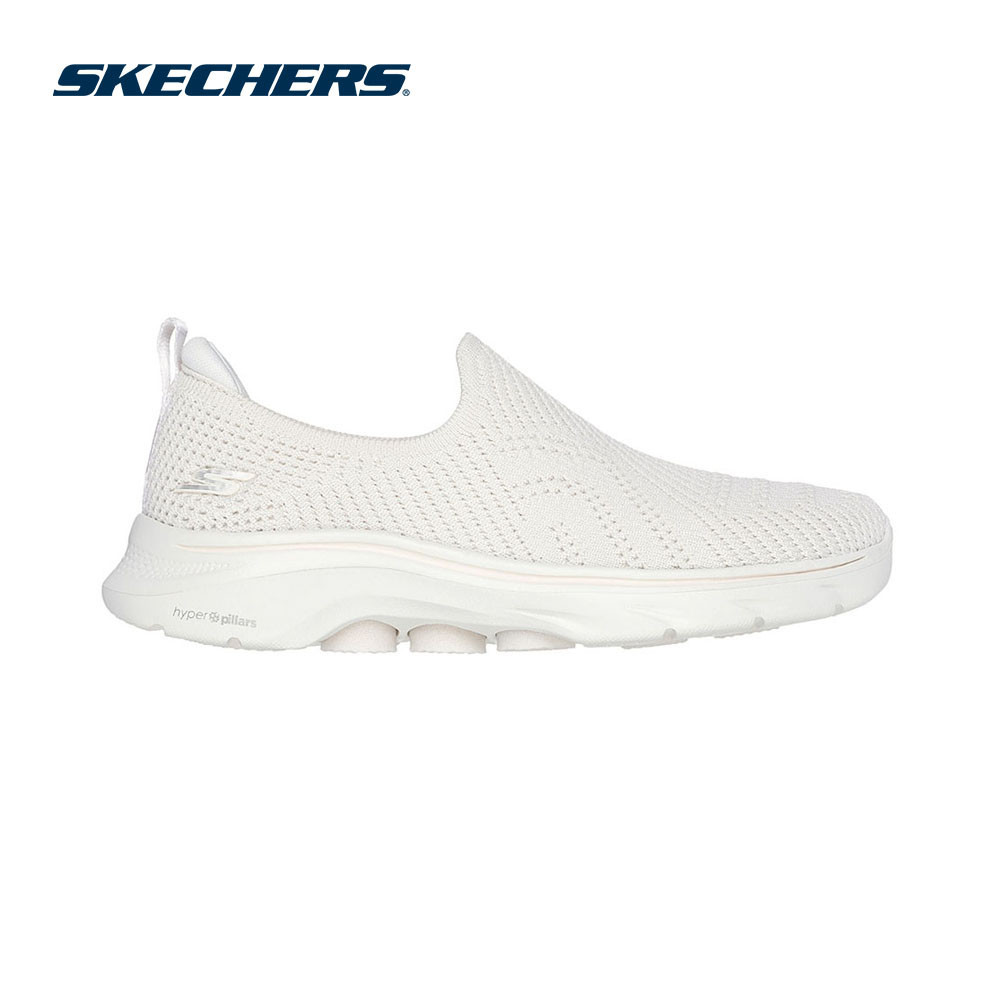 Skechers สเก็ตเชอร์ส รองเท้าผู้หญิง Women GOwalk 7 GOwalk Shoes - 125204-OWHT - Air-Cooled Goga Mat