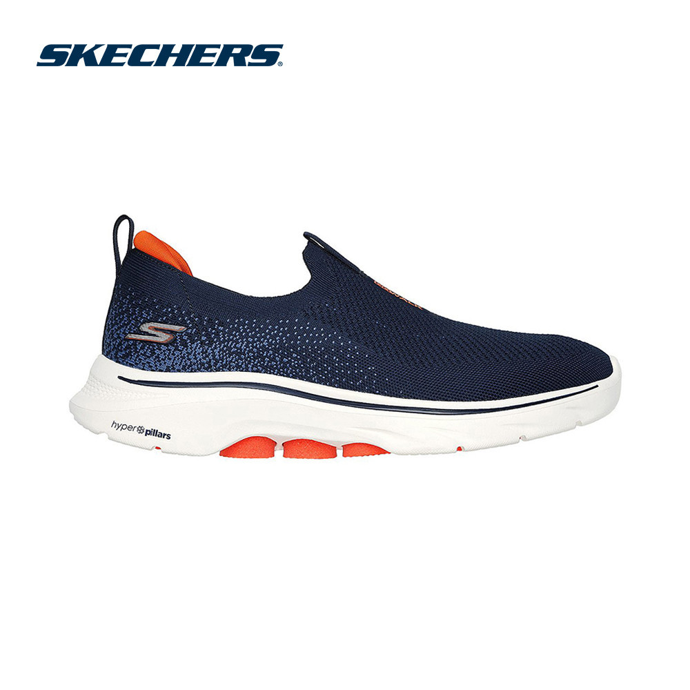 Skechers สเก็ตเชอร์ส รองเท้าผู้ชาย Men GOwalk 7 Walking Shoes - 216633-NVOR Air-Cooled Goga Mat