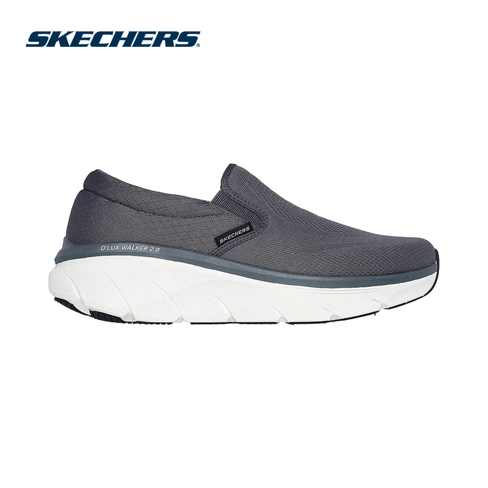 Skechers สเก็ตเชอร์ส รองเท้าลำลองผู้ชาย Men Sport D'Lux Walker 2.0 Casual Shoes- 232723-CHAR Air-Cooled Memory Foam