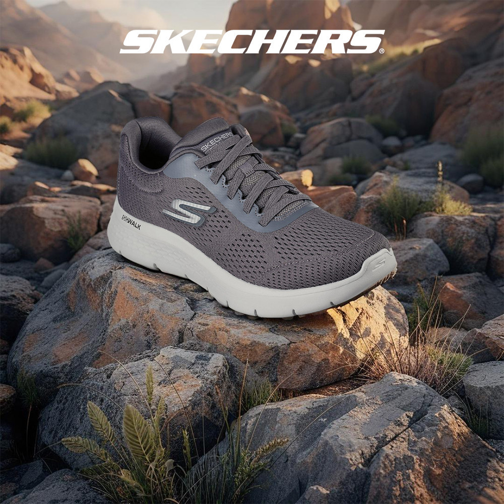 Skechers สเก็ตเชอร์ส รองเท้าผู้ชาย Men GOwalk Flex Shoes - 216486-GYCC Air-Cooled Goga Mat