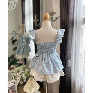 เสื้อผ้าผู้หญิง สาวอวบใส่ได้อกถึง 38 เสื้อคอเหลี่ยม แขนระบาย ลายดอกผ้าลายโทนสีสวยละมุน ผ้าดีเกินราคา✨(เสื้ออย่างเดียว)