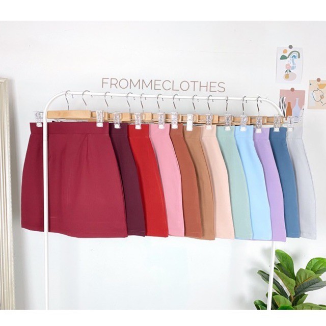 Frommeclothes💕กระโปรงทรงเอผ้าบาร์บี้เนื้อผ้านิ่มยาว18-20นิ้วใส่สบาย (XS-5XL) ✂️สั่งตัดได้ค่ะ✂️