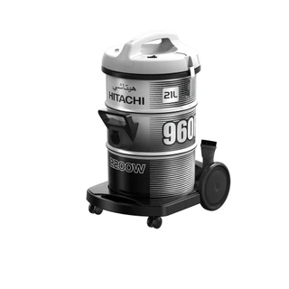 Hitachi ฮิตาชิ เครื่องดูดฝุ่น 2200 วัตต์ ชนิดถังเก็บฝุ่น รุ่น CV-960F สีแพลตทินัม เกรย์