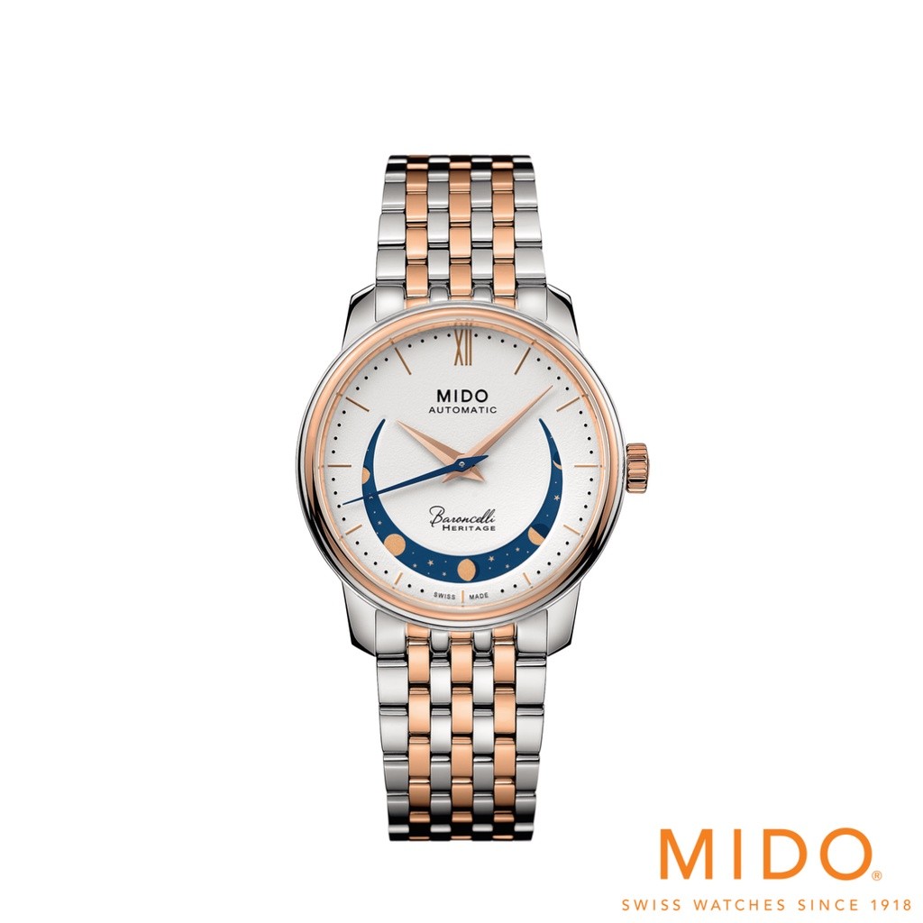 Mido รุ่น BARONCELLI SMILING MOON LADY นาฬิกาสำหรับผู้หญิง รหัสรุ่น M027.207.22.010.01