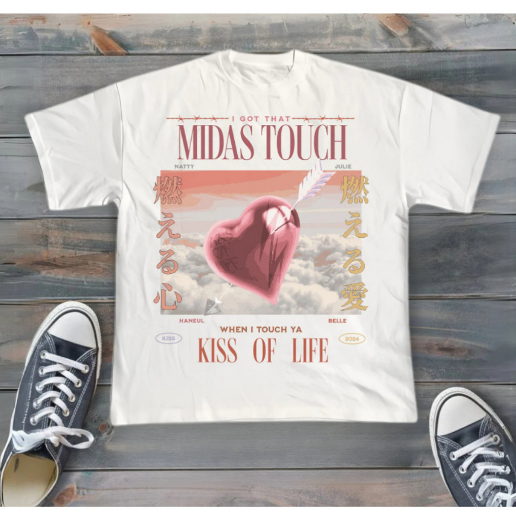 เสื้อยืดรูปถ่าย KISS OF LIFE | ลาย KATUN | Natty Belle Julie Haneul | ผ้าฝ้ายหวีเนื้อนุ่ม