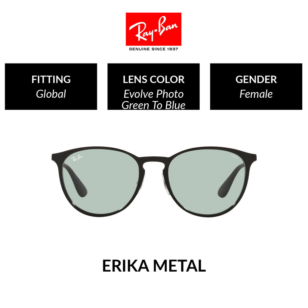 RAY-BAN ERIKA METAL  - RB3539 002/Q5 แว่นกันแดด