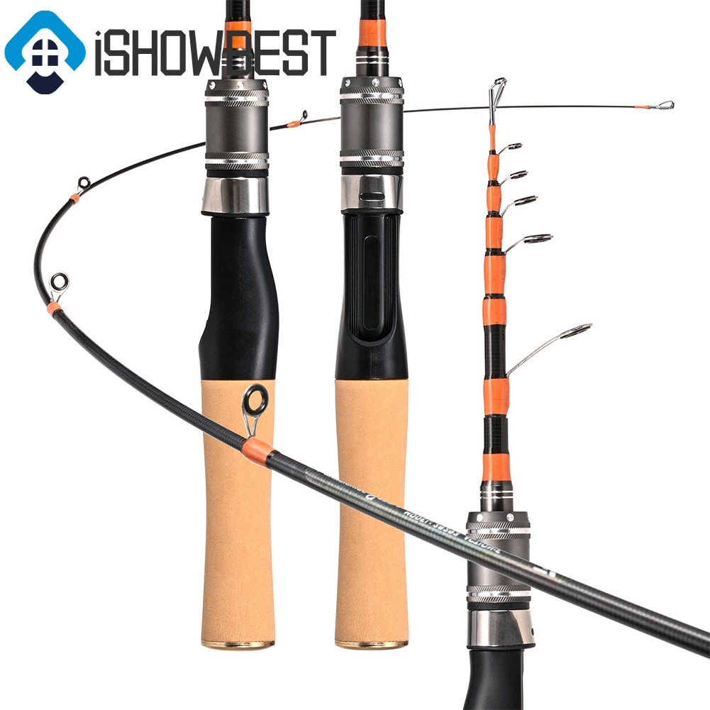 คันเบ็ดหล่อและปินเนอร์แบบยืดไสลด์แบบพกพา UL คันเบ็ดปากม้า 4-10lb