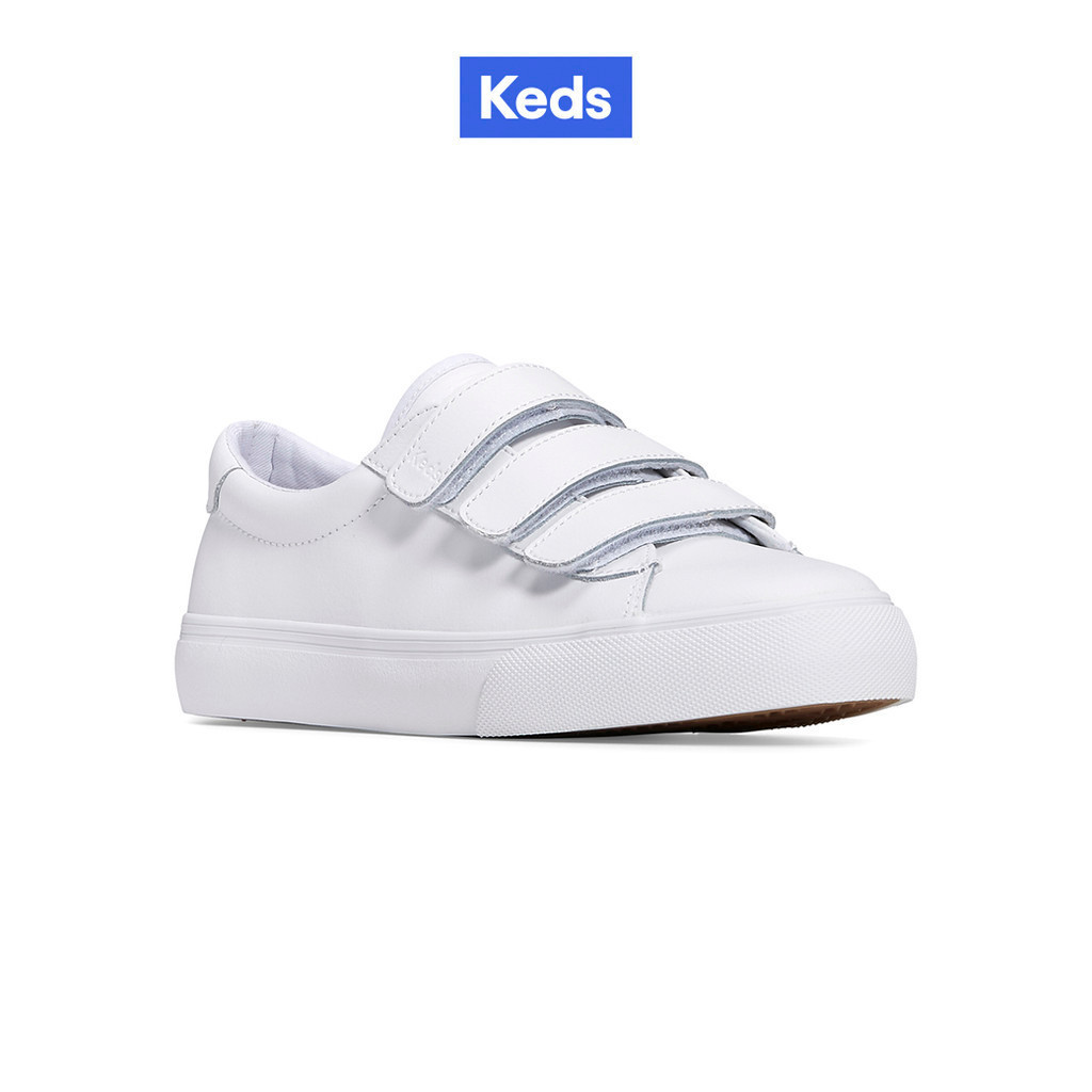 KEDS รองเท้าผ้าใบ แบบสวม รุ่น JUMP KICK V LEATHER สีขาว ( KW-JKICKVB-100 )