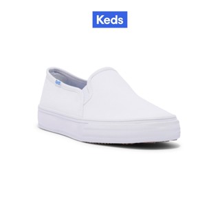 KEDS รองเท้าผ้าใบ แบบสวม รุ่น DOUBLE DECKER CANVAS สีขาว ( W…