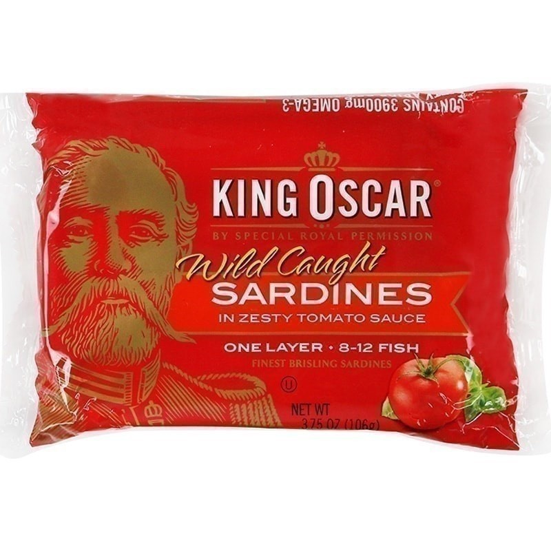 KING OSCAR คิงออสการ์ปลาซาร์ดีนในซอสมะเขือเทศ 106กรัม [0034800006122]
