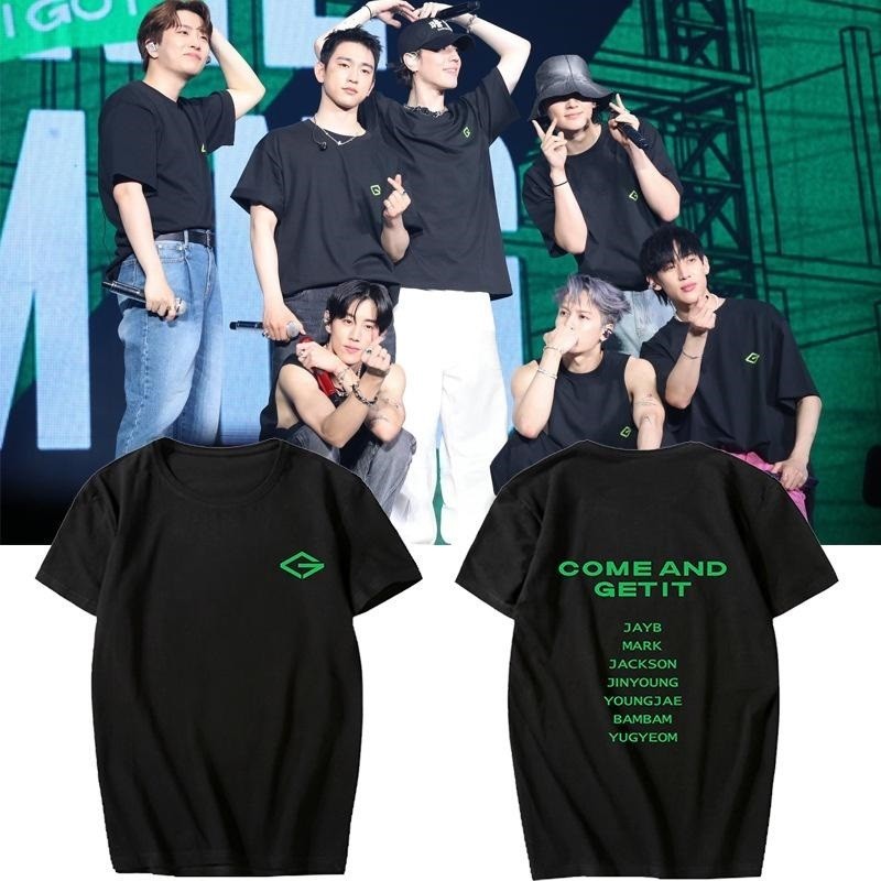 เสื้อยืด GOT7 New Logo สีเขียว คอกลม สไตล์เกาหลี ไม่หด ไม่ย้วย พร้อมส่ง
