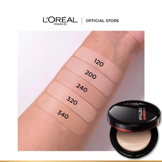 [สินค้าใหม่]ลอรีอัล ปารีส L’Oréal Paris Infallible Pro-Cover Cushion 14g คุชชั่น+ฟรี รีฟิล ปกปิดขั้นสูง ติดทน ฟินิชซอฟต์