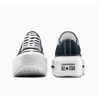 CONVERSE รองเท้าผ้าใบ เสริมส้น น้ำหนักเบานุ่มสบาย CTAS LIFT DOUBLE STACK OX BLACK UNISEX A15490CU_U5BKXX