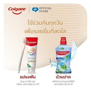 [มี 3 แพ็คให้เลือก] เเปรงสีฟัน คอลเกต สลิมซอฟท์ พลัค รีลีส (คละสี) Colgate Slim Soft Plaque Release Toothbrush