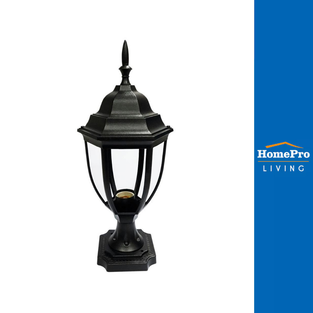 LIGHT MOS ไฟหัวเสา LM6005 CLASSIC สีดำ จัดส่งโดย HomePro