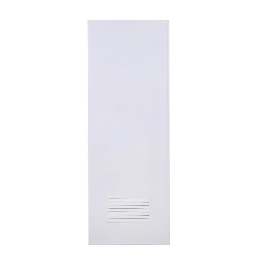 AZLE ชุดประตูห้องน้ำพร้อมวงกบ PVC AZ-P2 เกล็ดล่าง UV 70X180 ซม. สีขาว จัดส่งโดย HomePro