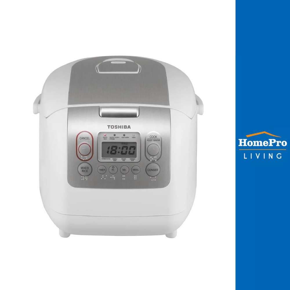 TOSHIBA หม้อหุงข้าว DIGITAL RC18NMF(WT)A 1.80ลิตร จัดส่งโดย HomePro