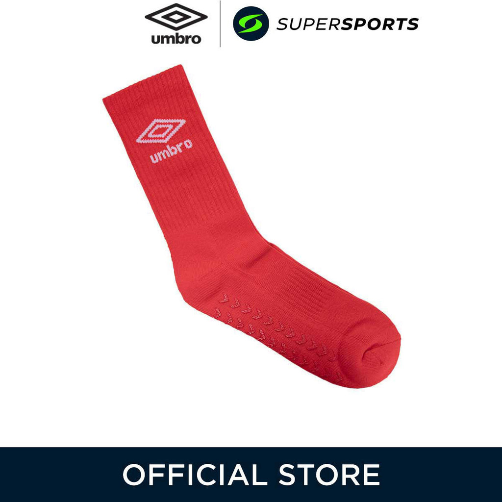 UMBRO UMBATSOCK1-RD ถุงเท้าฟุตบอลผู้ใหญ่ ราคา ถูกที่สุด โปรบีเคเค แกลเลอรีภาพที่ 2