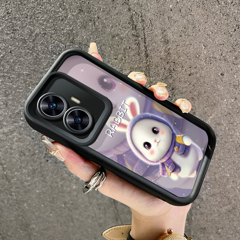 เคสสำหรับ Realme C55 Realme Narzo N55 เคสป้องกันโทรศัพท์ซิลิโคนเคสนิ่มใส่โทรศัพท์กระต่ายน่ารัก