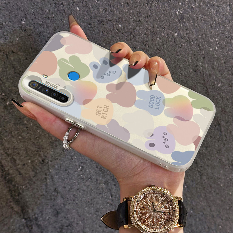 เคสสำหรับ Realme 5 5i 5s 6i C3 C3i เคสป้องกันการกระแทกโปร่งใสสำหรับเคสโทรศัพท์มือถือ