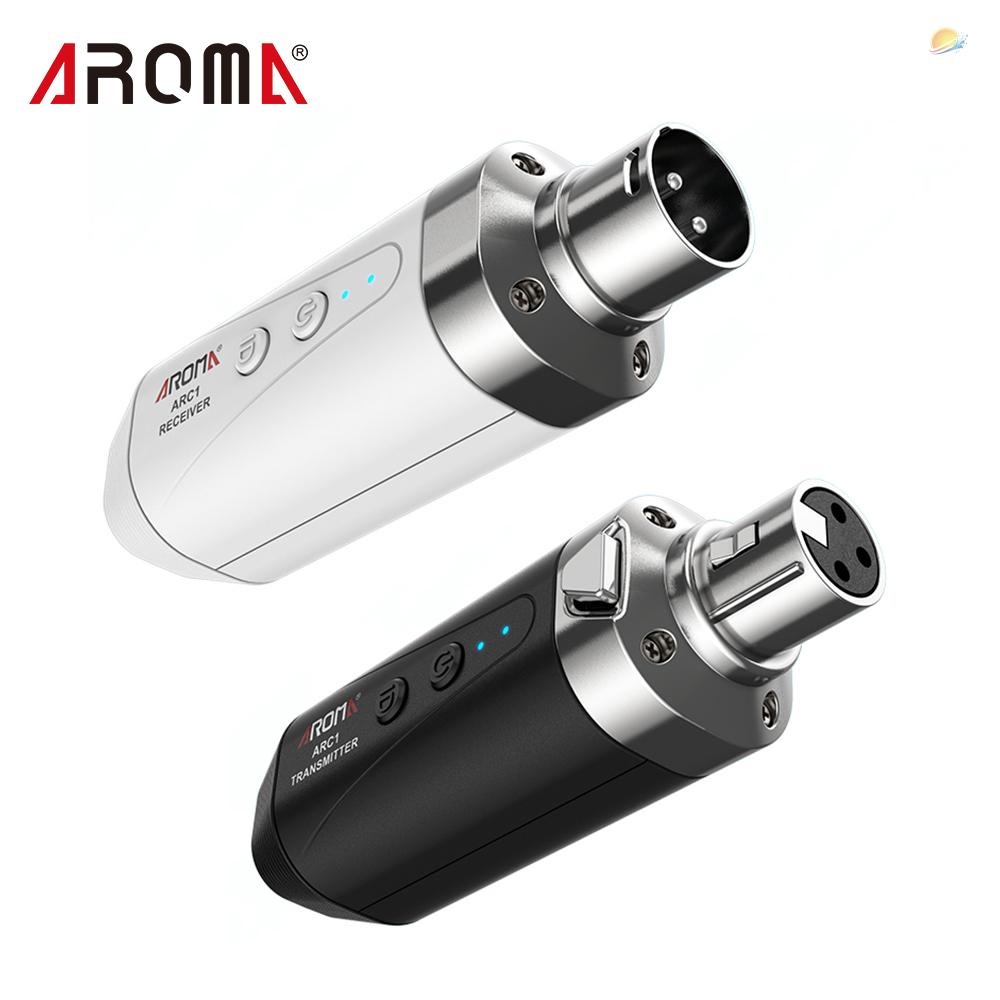 Receiver AROMA ARC1 Microphone Wireless Transmission System(Transmisster & Receiver) 4 Channels Max