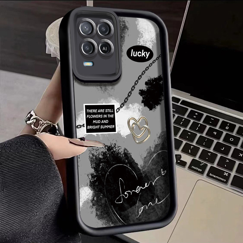 เคสสำหรับ OPPO A54 เคสโทรศัพท์ซิลิโคนแฟชั่นพร้อมเปลือกนุ่มดูดซับแรงกระแทก