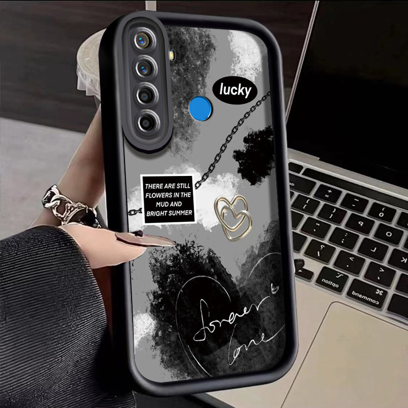 เคสสำหรับ Realme 5 5i 5s 6i C3 C3i Narzo 10 Narzo 10A Narzo 20A เคสโทรศัพท์ซิลิโคนแฟชั่นพร้อมเปลือกนุ่มดูดซับแรงกระแทก