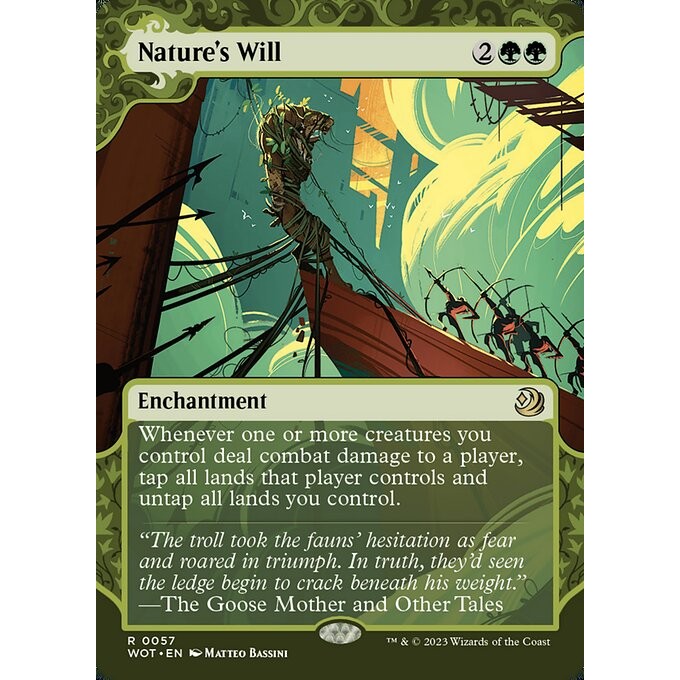 [Wilds of Eldraine Enchanting Tales(normal)] - [WOT] - (R) - [Nature's Will] - [2023]