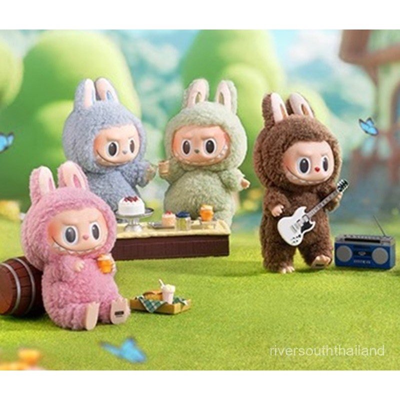 POP MART labubu Heart Macaron แผ่นดินแม่ รุ่น มาคารูน Series blind box ของขวัญวันเกิด