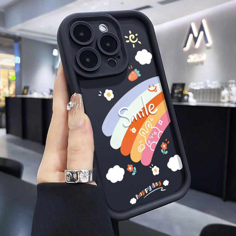 เคสสำหรับ Realme 5 5i 5s 6i C3 C3i Narzo 10 Narzo 10A Narzo 20A เคสป้องกันการตกซิลิโคนเคสโทรศัพท์มีลายสีรุ้ง - รูปที่ 2