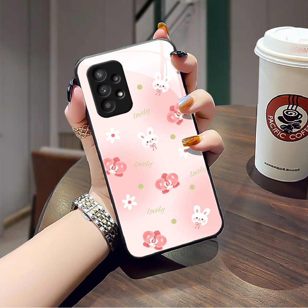 เคส กระจก Samsung a73 a71 a7 2018 a53 a52s a51 a50s a50 a42 a33 a32 a31 a30s a23 a22 a21s a20s a20 h3f2073