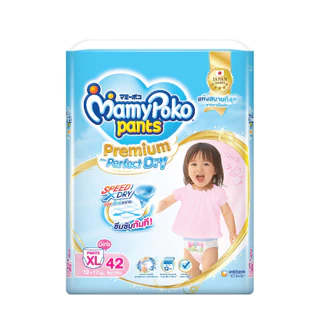 MamyPoko มามี่โพโค แพ้นท์ พรีเมี่ยม เอม เพอร์เฟกต์ ดราย (หญิง) ไซส์ XL (42 ชิ้น)