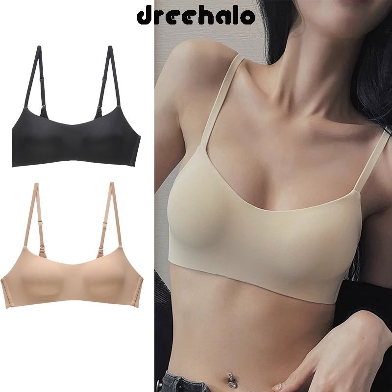 ส่งไวจากไทย bra ชุดชั้นในไร้รอยต่อ บราแฟชั่น บราสตรี บราหลัง ไม่มีโครงรวบ บาง ใส่สบาย ระบายอากาศได้ดี สายสะพายไหล่ปรับ