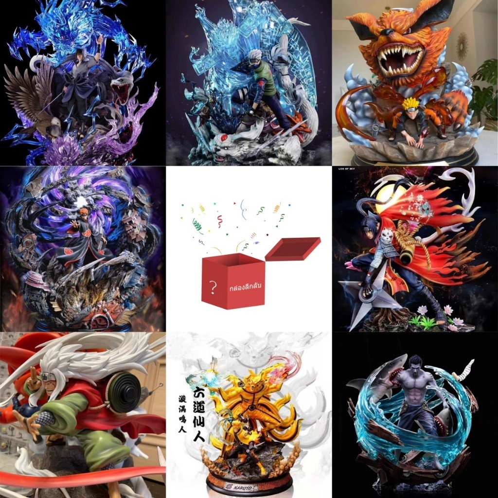 Naruto Figure Sasuke Deidara Itachi Kakashi Pain Figure Doll Lucky Bag Mystery Box Doll Figure Offic