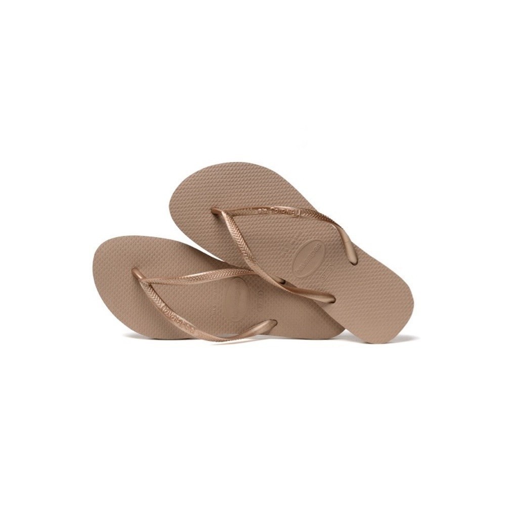 HAVAIANAS รองเท้าแตะผู้หญิง Slim Flip Flops ROSE GOLD 40000303581F_C2GDXX