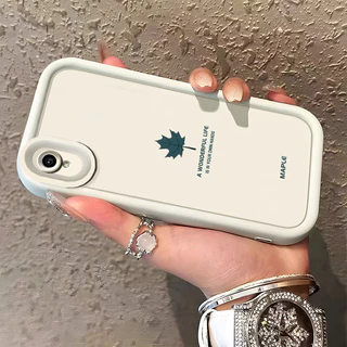 เคสสำหรับ VIVO Y91C Y90 Y1s เคสป้องกันการตกซิลิโคนเคสนิ่มใส่โทรศัพท์ใบเมเปิลแบบเรียบง่าย