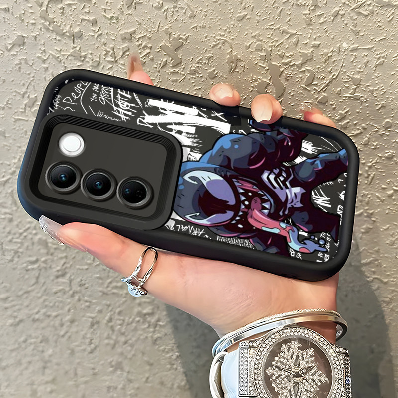 เคสสำหรับ VIVO V27 5G VIVO V27 Pro 5G S16 Pro 5G เคสซิลิโคนนิ่มกันกระแทกลายการ์ตูนเคสโทรศัพท์มีลายพิษ