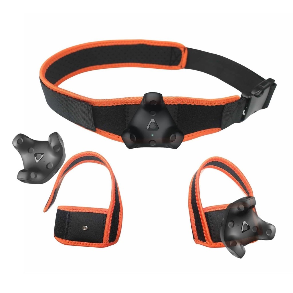 Jadery [Jadery] VR Tracker Belt (รุ่นใหม่ปี 2024) ชุด 3 ชิ้น (เอว + หลังเท้า) สายรัดติดตามเกม VR แบบ