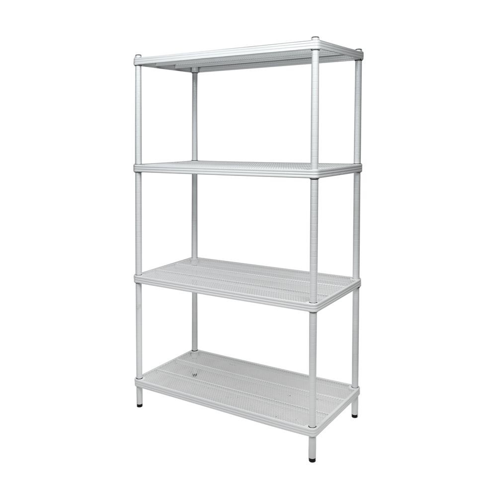 HomePro ชั้นวางของโล่ง 4 ชั้น MESH GRID 90 ซม. สีขาว แบรนด์ FURDINI