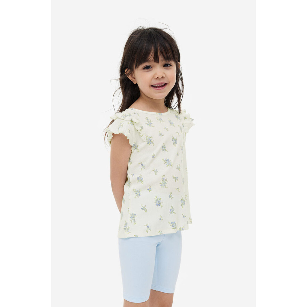 H&M Girl 3-pack ribbed tops 1017915_1