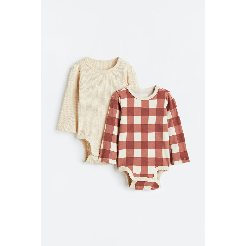 H&M Girl 2-pack cotton bodysuits 1123101_1