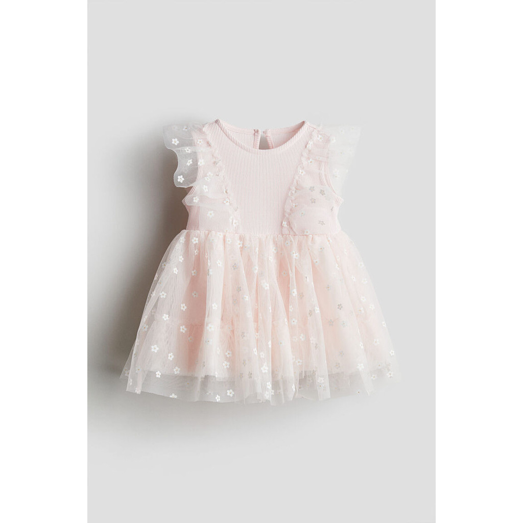 H&M Girl Patterned tulle dress 1229578_1