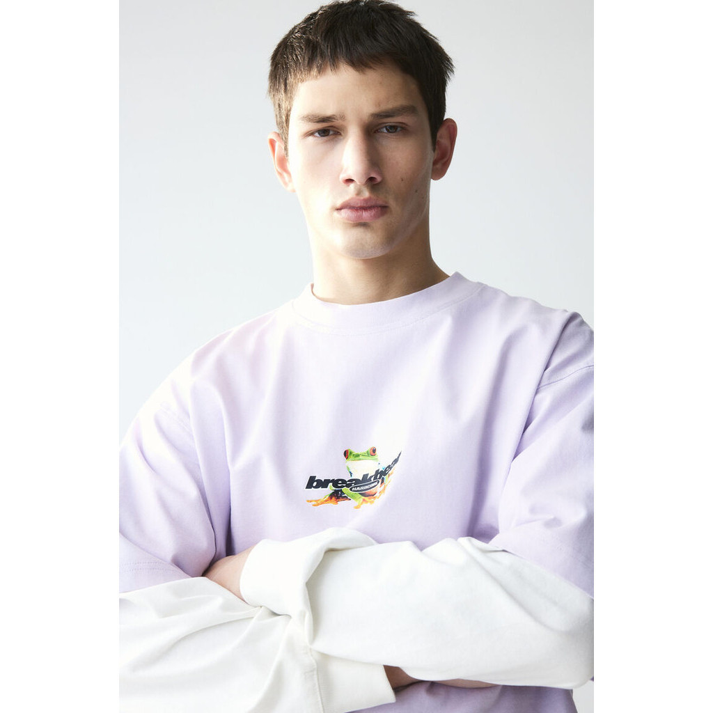 H&M Man Oversized Fit Printed T-shirt 1217039_4
