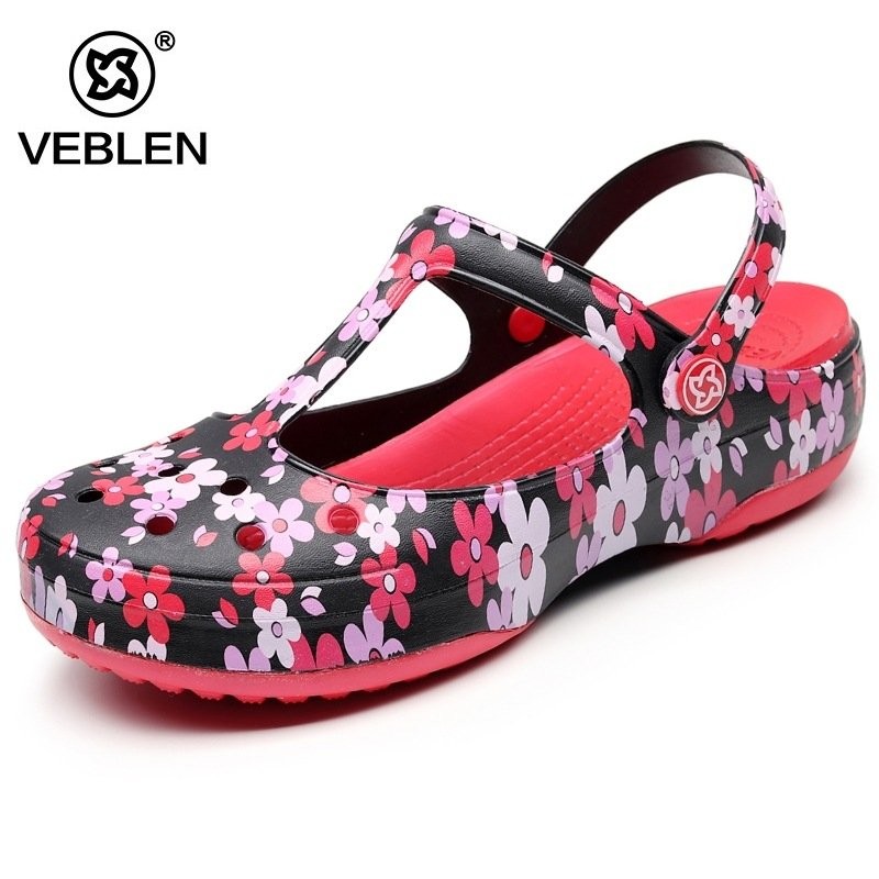 Veblen รองเท้าแตะผู้หญิงพิมพ์หลุมรองเท้าผู้หญิงรองเท้า6909 6910