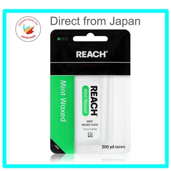 【Direct from Japan】J&J Dental Floss 200 yards 182.8 meters Mint Waxed made in USA