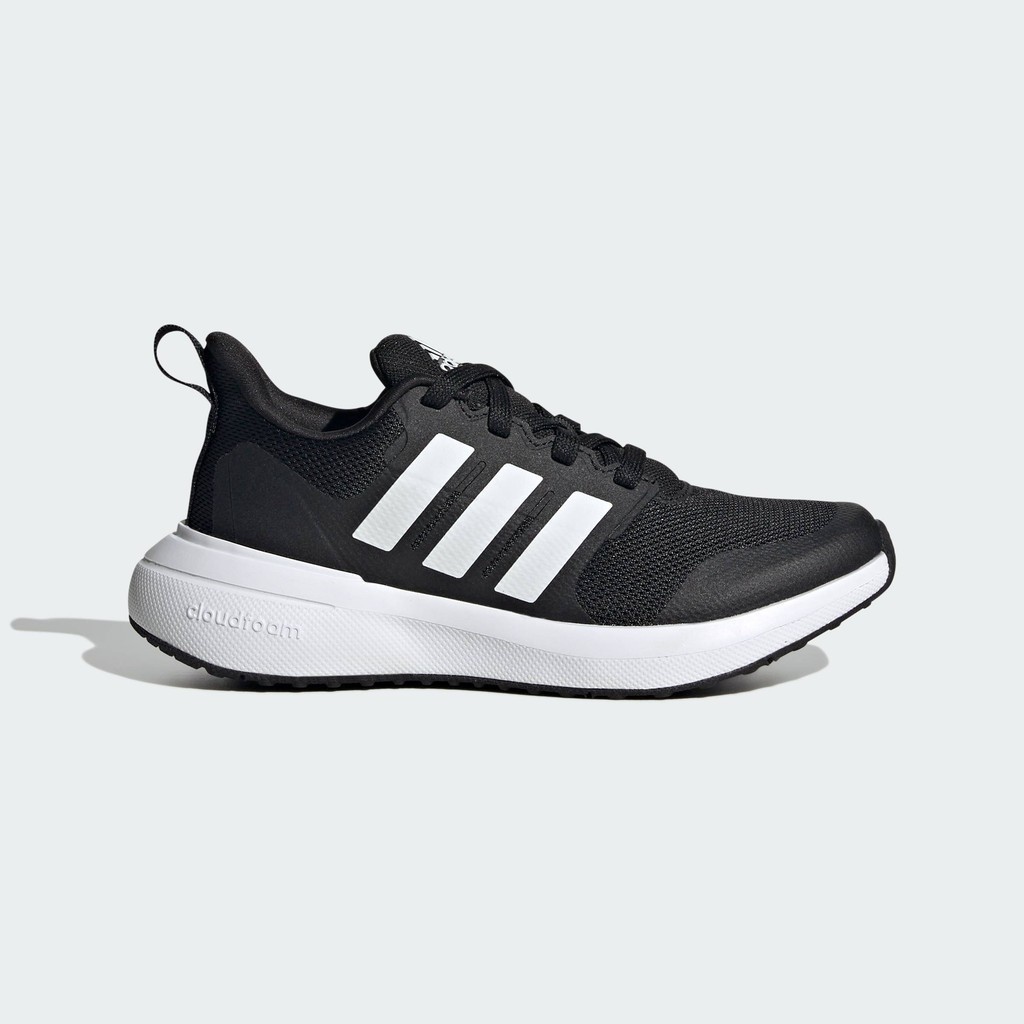 adidas ไลฟ์สไตล์ รองเท้าพร้อมเชือกรองเท้า FortaRun 2.0 Cloudfoam เด็ก สีดำ ID2360